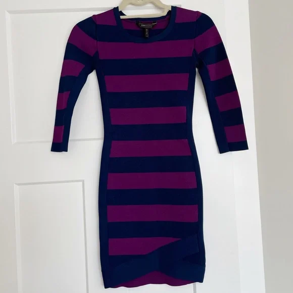 bcbg bandage dress blue Simone Dress Shadow Blue / 6